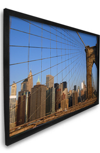 Dragonfly™ 106 in. AcoustiWeave™ Projection Screen with Black Velvet Frame (HDTV, 16:9)