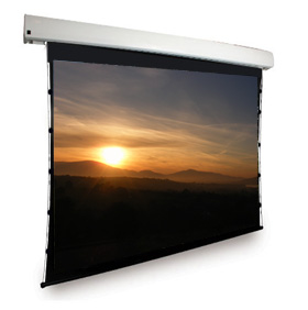 Dragonfly™ Motorized Tab Tension 84 in. Matte White Projection Screen (4:3 Aspect Ratio)