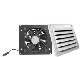 Cool Components™ Hi-Flo Lite Vent with Power Supply for Cabinet Application