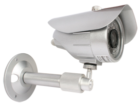 Wirepath™ Surveillance 100-Series Bullet Analog Outdoor Camera with IR (420 TVL | Silver)