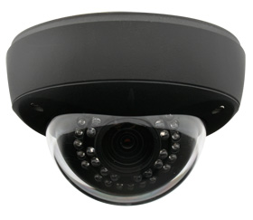 Wirepath™ Surveillance True Day/Night Vandal-Resistant Outdoor D-WDR Varifocal Dome Camera (600 TVL | Black)