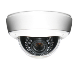 Wirepath™ Surveillance True Day/Night Vandal-Resistant Outdoor S-WDR Varifocal Dome Camera (650 TVL | White)